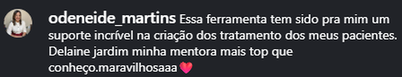 Depoimento de odeneide_martins sobre o TricoOS